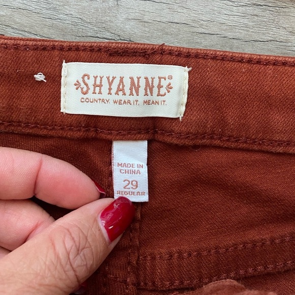 Shyanne Women's Bootcut Jeans Size 29 Rust Studded Western Cowgirl Retro Grunge - Picture 9 of 12